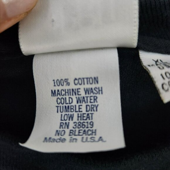 Esprit  Vintage 90s Sport T Shirt Single Stitch XL Black Crew Spell Out Logo USA - Picture 4 of 14